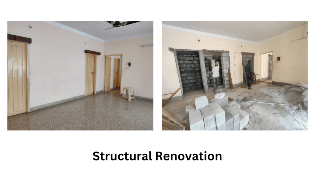 Structural Renovation for Old Home Renovation in Bangalore